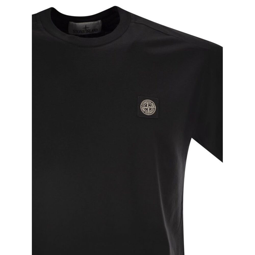 Stone Island Men Slim Fit T-Shirt With Compass Patch - Picture 4 of 4